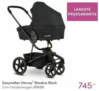 Baby & Tiener Easywalker harvey3 shadow black 2-in-1 kinderwagen aanbieding