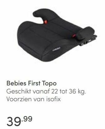 Baby & Tiener Bebies first topo aanbieding