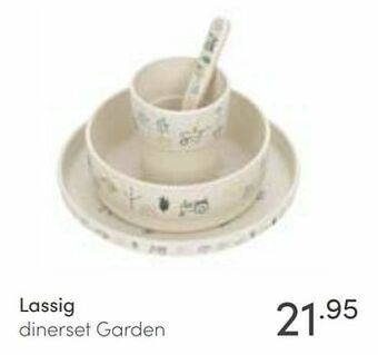 Baby & Tiener Lassig dinerset garden aanbieding