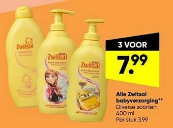 Big Bazar Alle zwitsal babyverzorging aanbieding