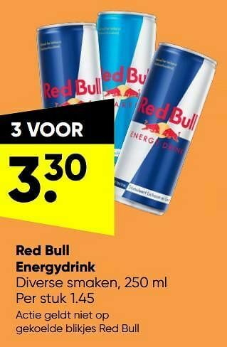 Big Bazar Red bull energydrink aanbieding
