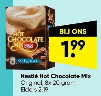 Big Bazar Nestlé hot chocolate mix aanbieding