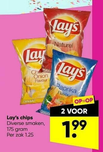 Big Bazar Lay’s chips aanbieding