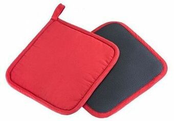 Makro Westmark Pannenlap 20 x 19,5 x 2 cm rood 2 stuks aanbieding