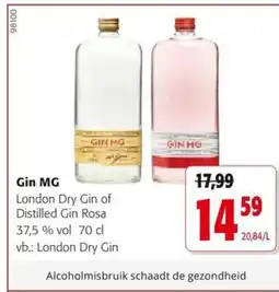 Colruyt Gin MG aanbieding