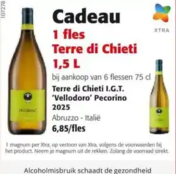 Colruyt Terre di Chieti I.G.T. 'Vellodoro' Pecorino 2025 aanbieding