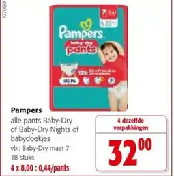 Colruyt Pampers aanbieding