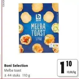 Colruyt Boni Selection Melba toast aanbieding