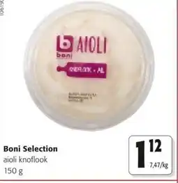 Colruyt Boni selection aioli knoflook aanbieding