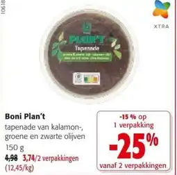 Colruyt Boni Plan't tapenade van kalamon aanbieding