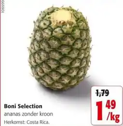 Colruyt Boni Selection ananas zonder kroon Herkomst: Costa Rica. aanbieding