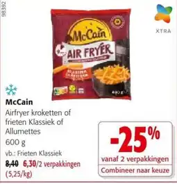 Colruyt McCain Airfryer kroketten of frieten Klassiek of Allumettes aanbieding