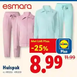 Lidl Esmara Huispak aanbieding