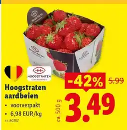 Lidl Hoogstraten aardbeien aanbieding