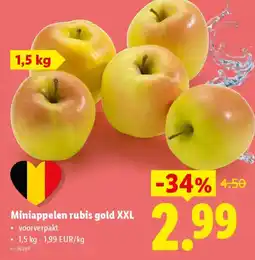 Lidl Miniappelen rubis gold XXL aanbieding
