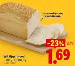 Lidl Wit tijgerbrood aanbieding