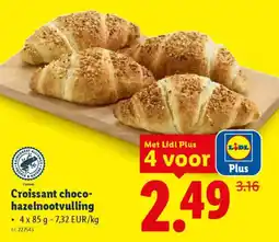 Lidl Croissant chocohazelnootvulling aanbieding