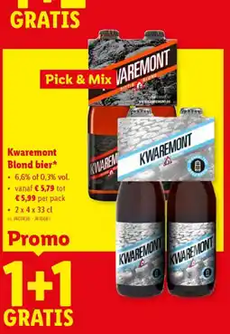 Lidl Kwaremont Blond bier aanbieding