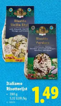 Lidl Italiamo Risottorijst aanbieding
