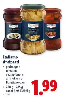 Lidl Italiamo Antipasti aanbieding