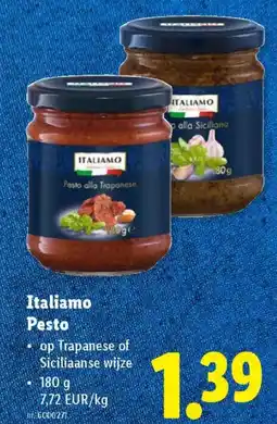 Lidl Italiamo Pesto aanbieding