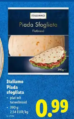 Lidl Italiamo Piada sfogliata aanbieding