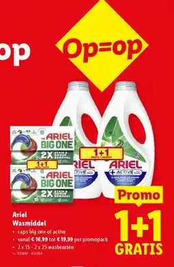 Lidl Ariel Wasmiddel aanbieding