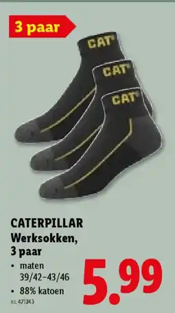 Lidl Caterpillar werksokken, 3 paar aanbieding