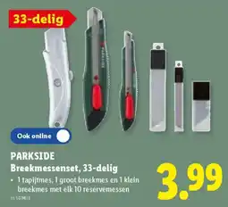 Lidl Parkside Breekmessenset, 33-delig aanbieding