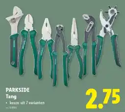Lidl Parkside tang aanbieding