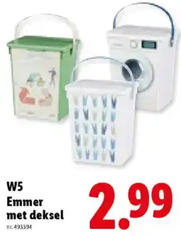 Lidl W5 Emmer met deksel aanbieding