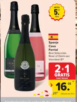 Carrefour Market Spanje Cava Ferriol aanbieding