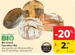 Carrefour Market Bio brood Carrefour Bio aanbieding