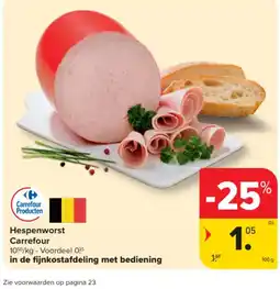 Carrefour Market Hespenworst Carrefour aanbieding