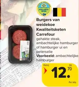 Carrefour Market Burgers van weidekoe Kwaliteitsketen Carrefour aanbieding