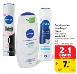 Carrefour Market Nivea Deodorant en douchegel aanbieding