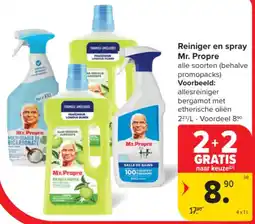 Carrefour Market Mr.Propre Reiniger en spray aanbieding