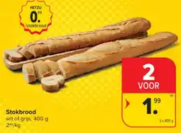 Carrefour Market Stokbrood wit of grijs aanbieding