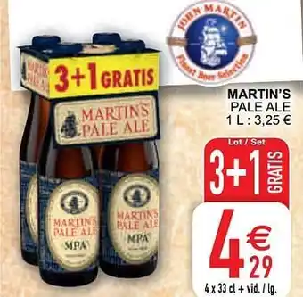 Cora Martin`s pale ale aanbieding