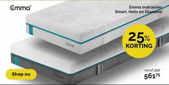 Beter Bed Emma Matrassen Smart, Helix En Diamond aanbieding