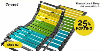 Beter Bed Emma Click & Sleep Vlak En Elektrisch aanbieding