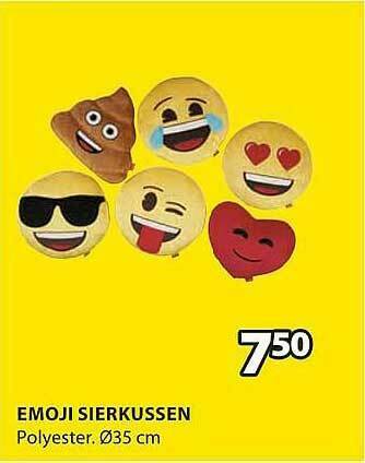 Jysk Emoji Sierkussen aanbieding