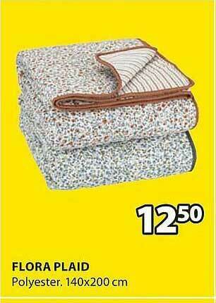 Jysk Flora Plaid aanbieding