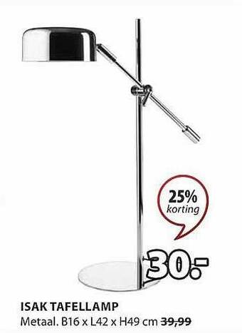 Jysk Isak Tafellamp aanbieding