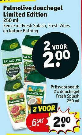 Kruidvat Palmolive Douchegel Limited Edition aanbieding
