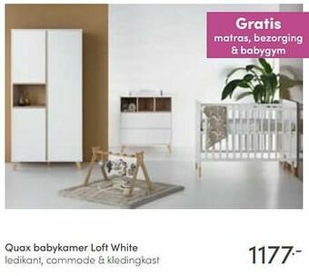 Baby & Tiener Quax babykamer loft white aanbieding