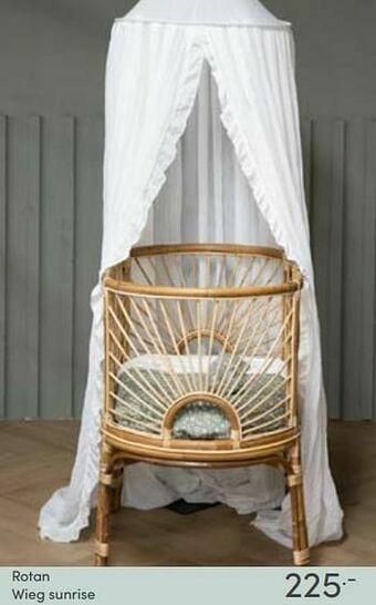 Baby & Tiener Rotan wieg sunrise aanbieding