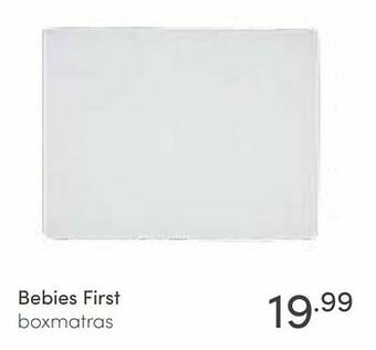 Baby & Tiener Bebies first boxmatras aanbieding