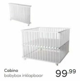 Baby & Tiener Cabino babybox inklapbaar aanbieding