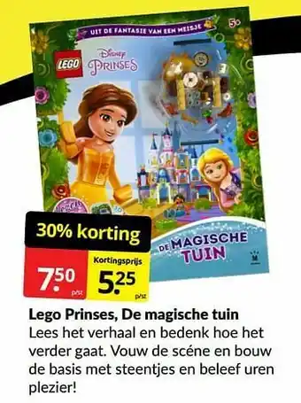 Boekenvoordeel Lego prinses, de magische tuin aanbieding